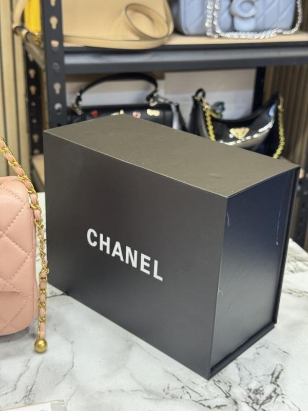 Chane Quilted Classic Flap Mini Bag with Og Double box And Dust Bag (6612-pink)