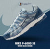 Nikkee P 6000 SE worn blue denim Low-Top Lace-Up