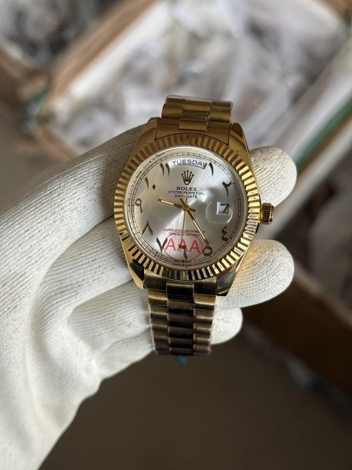 Roleex Arabic Day Date ( 1st Quality Quartz )