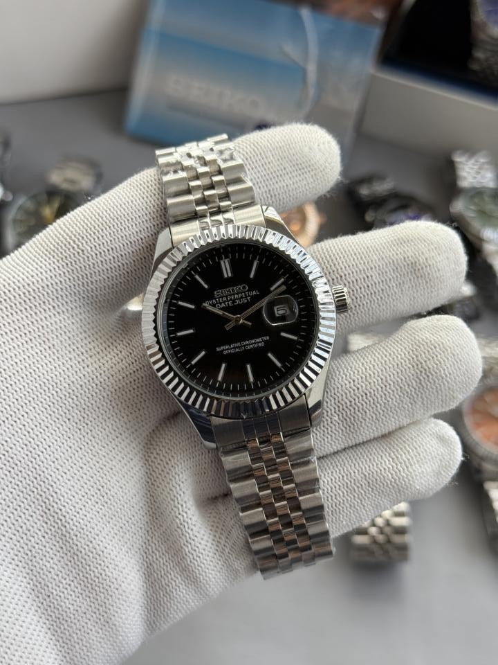Seik o Date Just Mod Black W445