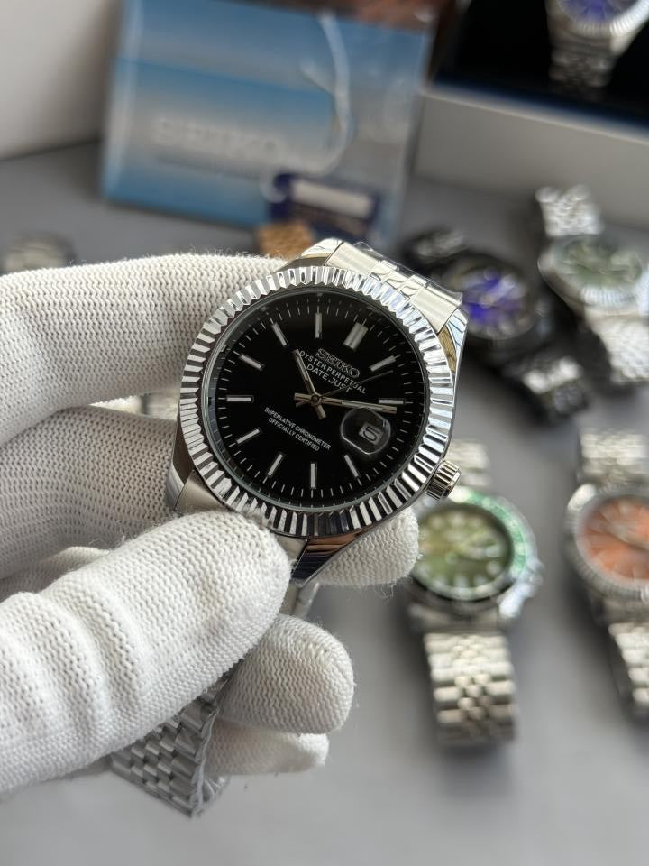 Seik o Date Just Mod Black W445
