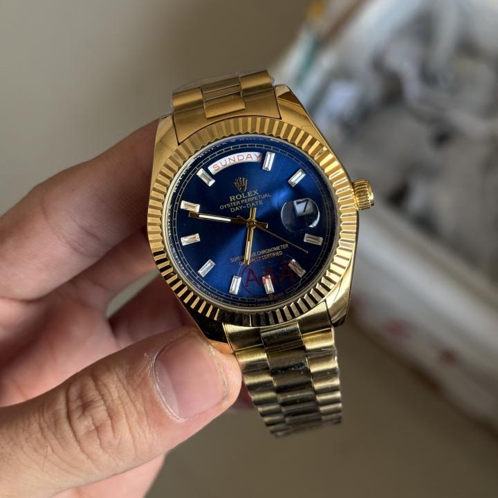 Roleex Day Date Gold Blue ( Best Quality )