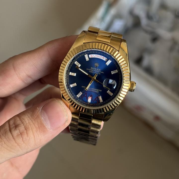 Roleex Day Date Gold Blue ( Best Quality )