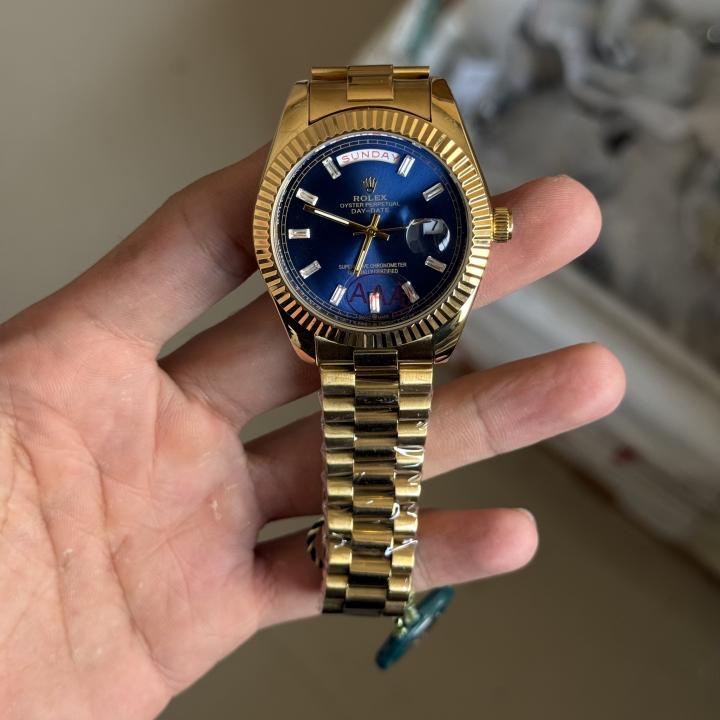 Roleex Day Date Gold Blue ( Best Quality )