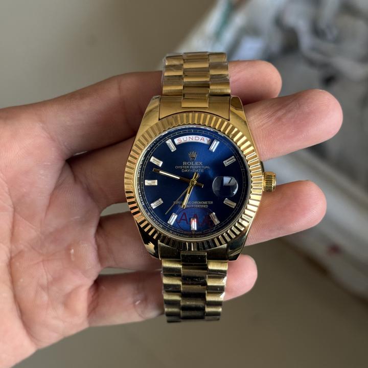 Roleex Day Date Gold Blue ( Best Quality )