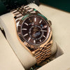 Role ex  oyster perpetual Sky Dweller rose rose 107.