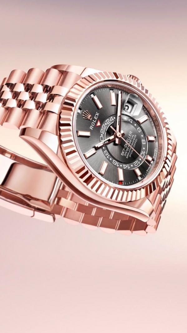 Role ex oyster perpetual Sky Dweller automatic rose black 106