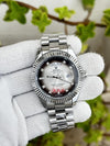 ROLEEX DAYDATE SILVER DIAMOND GREY DIAL 299