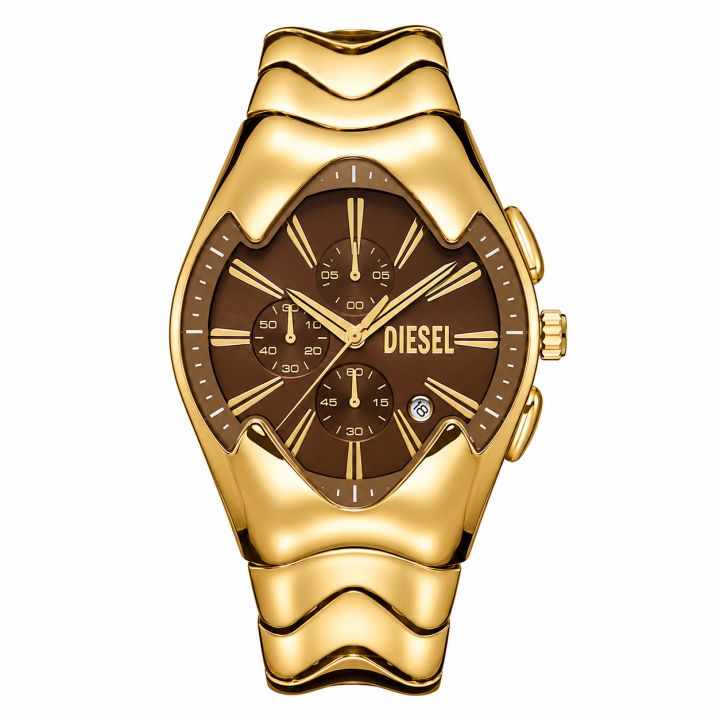 Diese Men Mercurial Chronograph Gold Brown