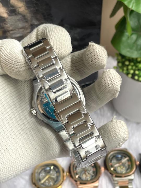 PATEK PHILIIPPE SUN SILVER BLACK DIAL AT456