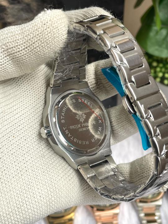 PATEK PHILIIPPE SUN SILVER BLACK DIAL AT456