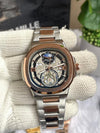 PATEK PHILIIPPE SUN TWO TONE BLACK DIAL AT456