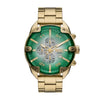 DIESE EL SPIKED 5 BAR MENS  GOLD GREEN 710