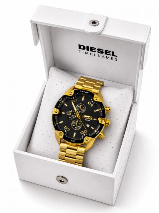 DIESE EL SPIKED 5 BAR MENS  GOLD BLACK 712
