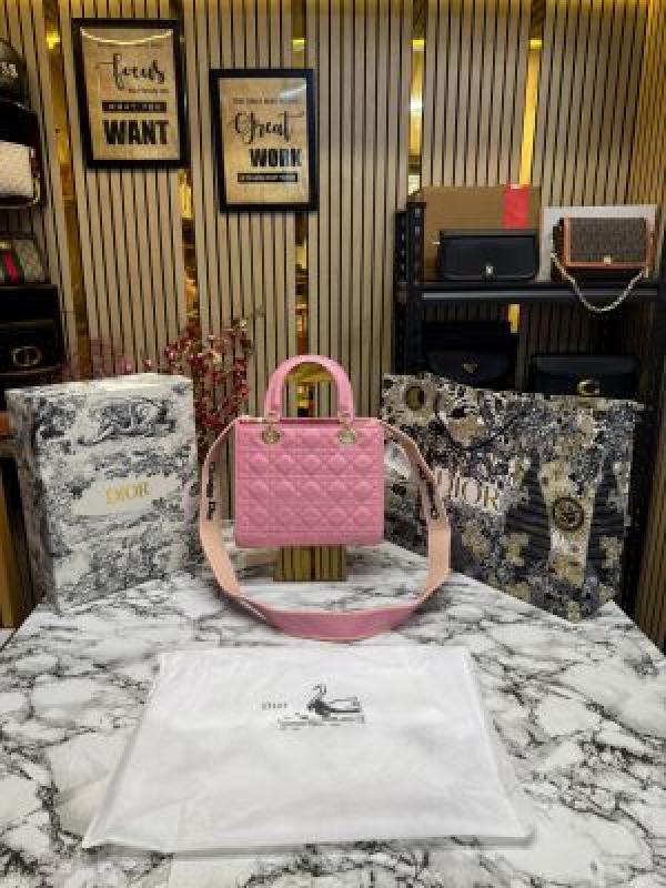 Christian_Dio_Lady_Bag_Glossy_With_Box_And_Dust_Bag_Including_CarryBag_(Pink-8851)