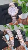 Michaeel Kors Women Chrono Pink Pink Dial AT360