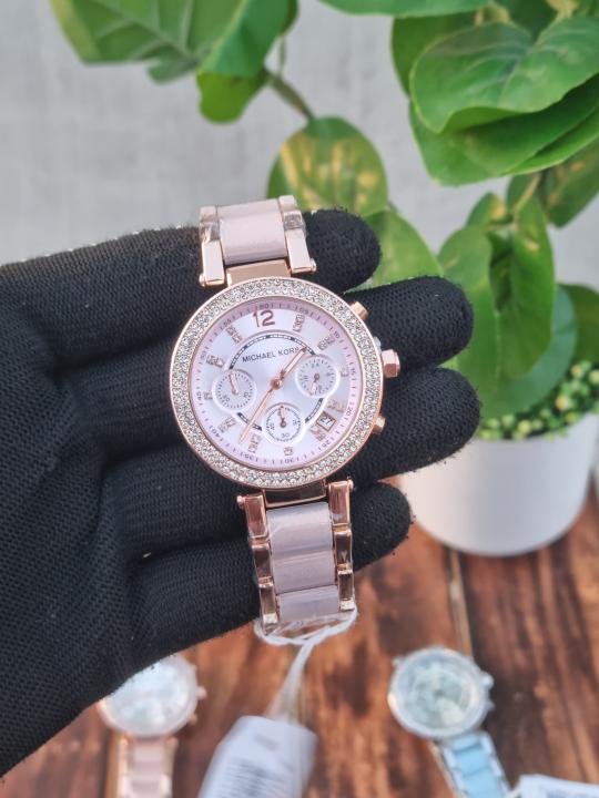 Michaeel Kors Women Chrono Pink Pink Dial AT360