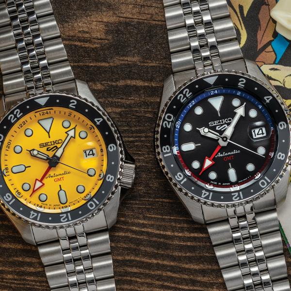 Seiko 5 Sports GMT Yellow Dial