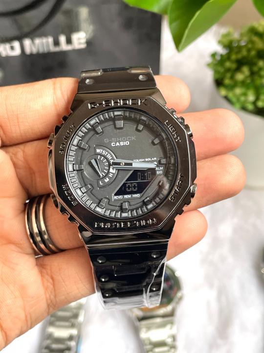 CASIO GSHOCK B2100 METAL FULL BLACK AT308