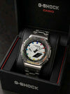 G SHOCK GA 2100 Silver rainbow dial F23