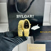 BVLGARI SINGLE RING GOLD BLACK 187