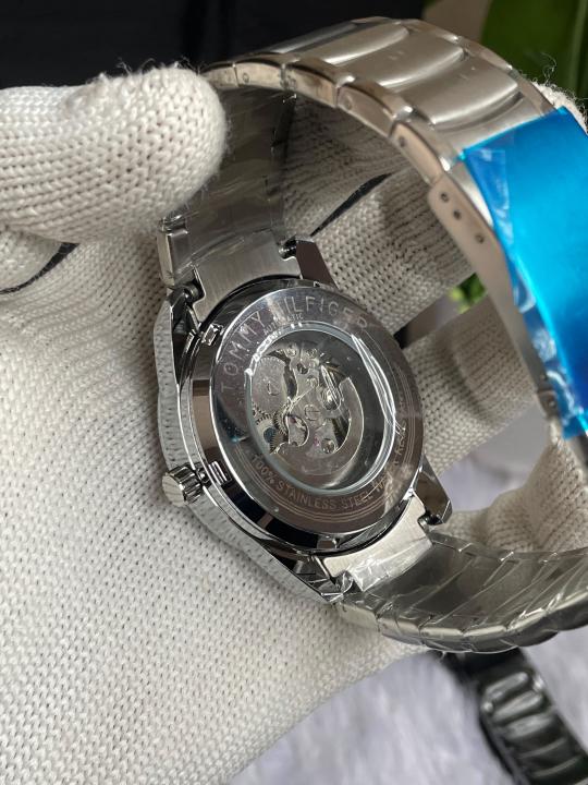 Tommyy Hilfiger Automatic C SIlver Black AT149C