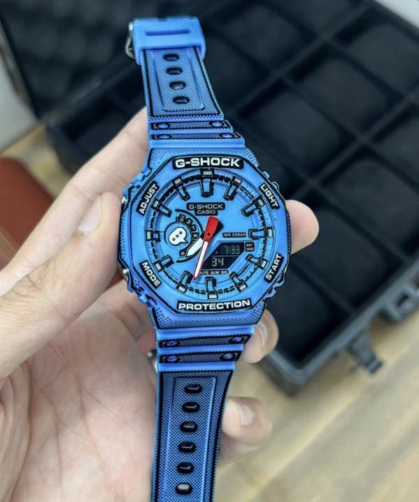 Casio Gshock Ga-2100 Manga Blue