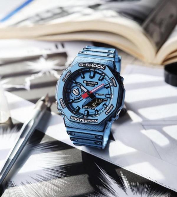 Casio Gshock Ga-2100 Manga Blue