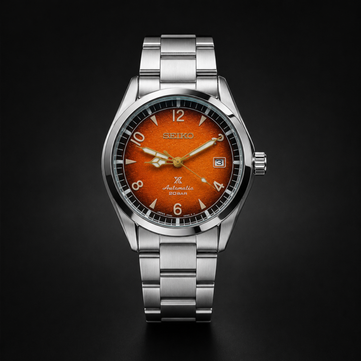 SEIK O ALPINIST ORANGE AUTOMATIC 730