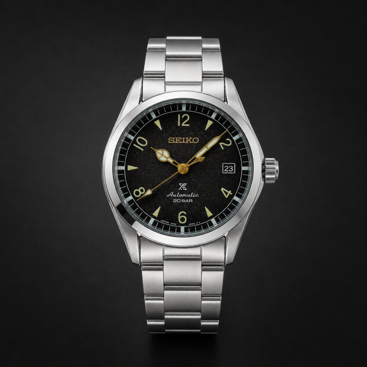 SEIK O ALPINIST BLACK AUTOMATIC 731