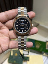 Roleex day date dual tone black dial