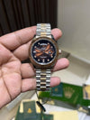 Roleex day date dual tone brown dial