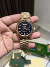 Roleex day date copper  black  dial