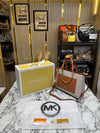 MICHAEL KOR PRORSUM HANDBAG WITH DUST BAG AND MAGNETIC BOX PREMIUM QUALITY (BIEGE BROWN)
