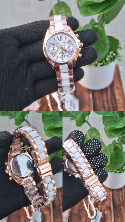 Michaeel Kors Bradshaw Twotone White Dial AT433