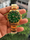 ROLEEX SUBMARINER GOLD GREEN  DIAL PREMIUM WATCH