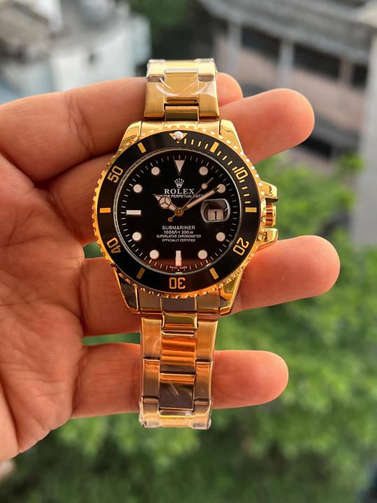 ROLEEX SUBMARINER DUAL TONE BLACK DIAL PREMIUM WATCH