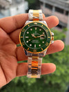 ROLEEX SUBMARINER DUAL TONE GREEN DIAL PREMIUM WATCH