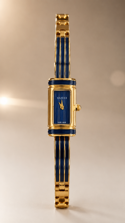 GUCCCI BAMBOO LADY ANALOG BLUE 735