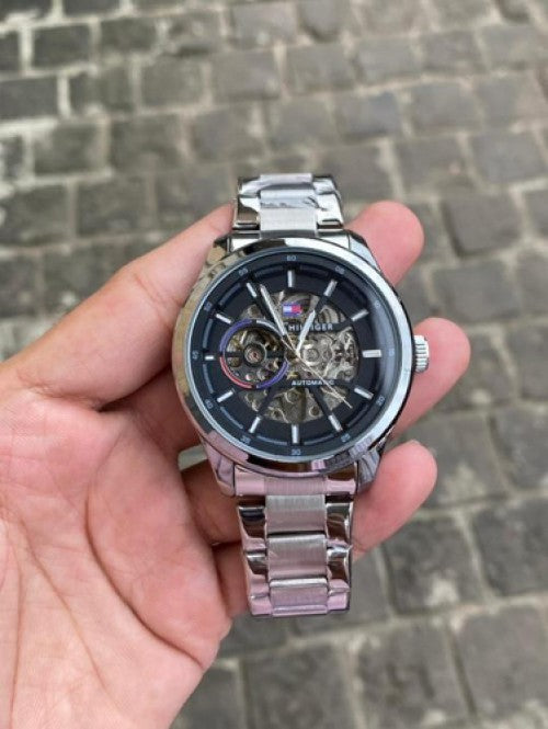Tommy Hilfiger Automatic Silver black