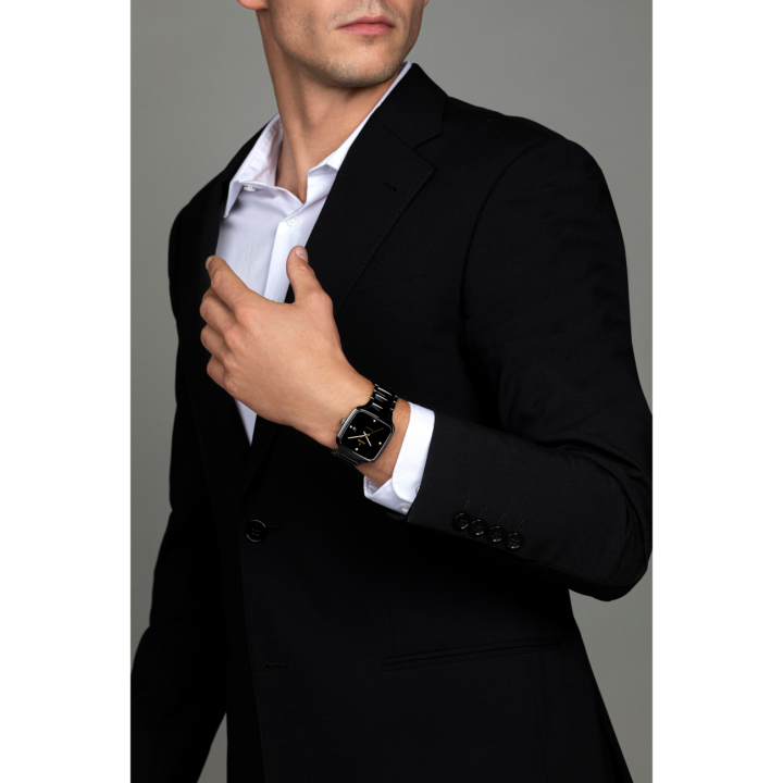 RAD- TRUE SQUARE SWIFT MOVEMENT BLACK GOLD