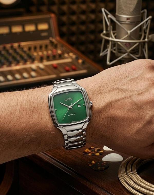 RAD- TRUE SQUARE SWIFT MOVEMENT SILVER GREEN