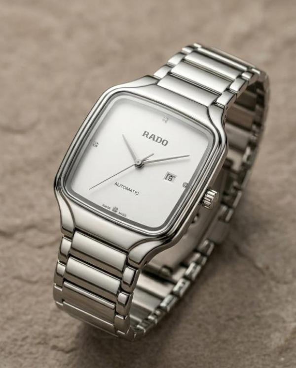 RAD- TRUE SQUARE SWIFT MOVEMENT SILVER WHITE
