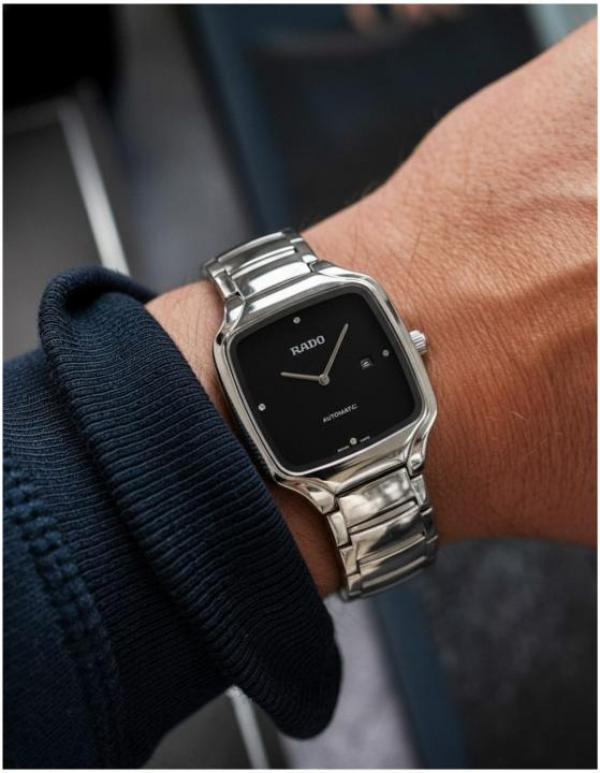 RAD- TRUE SQUARE SWIFT MOVEMENT SILVER BLACK