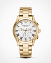 EMPORIO ARMA ALL CHRONO WORKING GOLD WHITE DIAL