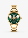 EMPORIO ARMA AUTOMATIC PREMIUM GOLD GREEN WATCH