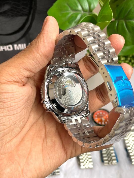 Seiko Sports GMT Open Back Red Black AT438