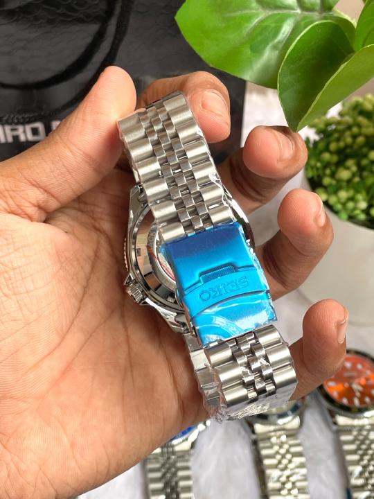 Seiko Sports GMT Open Back Red Black AT438