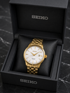 SEIK_O PRESAGE AUTOMATIC GOLD WHITE 235