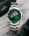 TISSOO T POWERMATIC AUTOMATIC SILVER GREEN 444